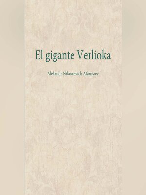cover image of El gigante Verlioka